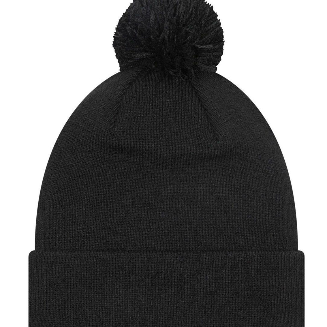 Men's New Era Black Manchester United Iridescent Cuffed Knit Hat with Pom - Image 3 of 3