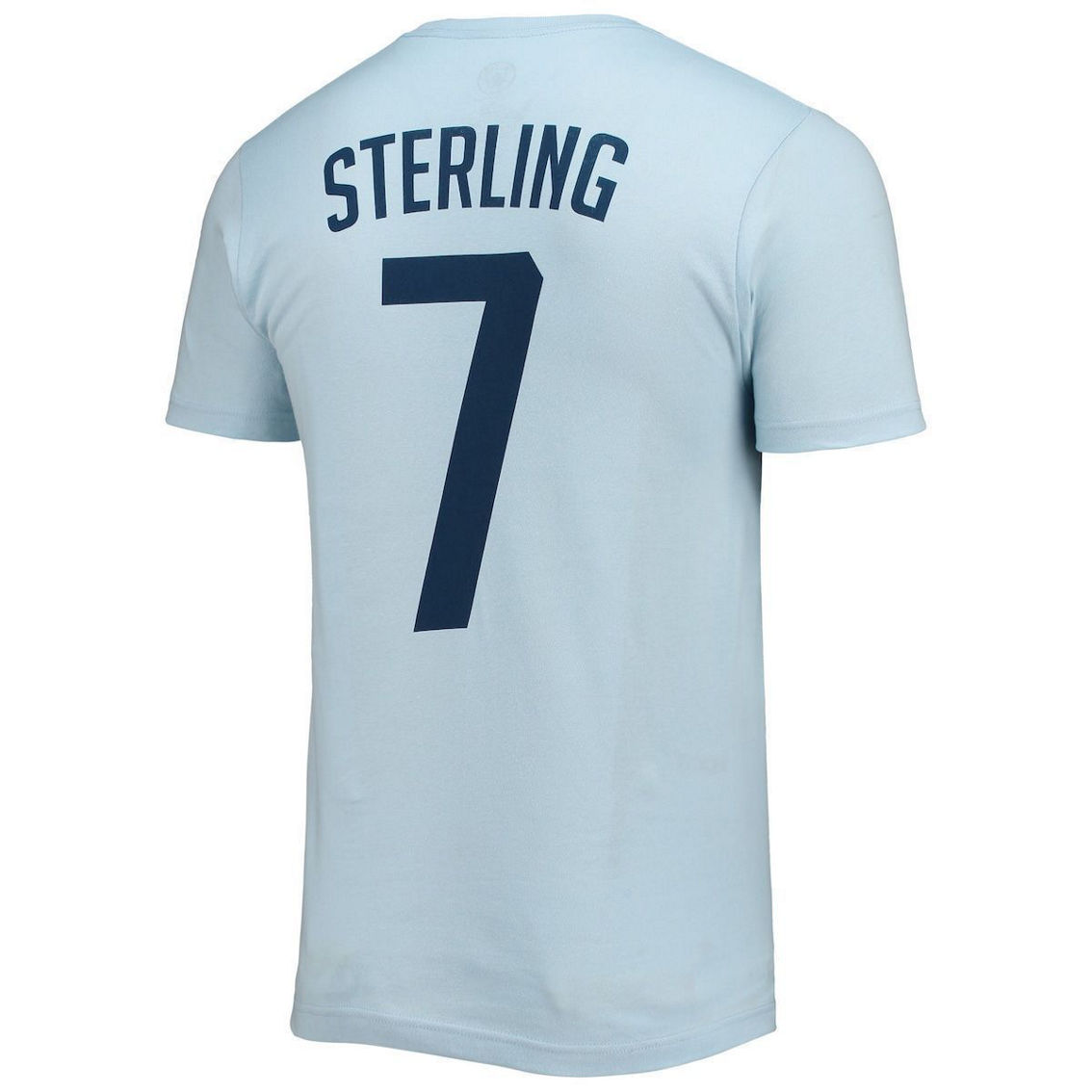 Fifth Sun Men's Raheem Sterling Light Blue Manchester City Name & Number T-Shirt - Image 4 of 4