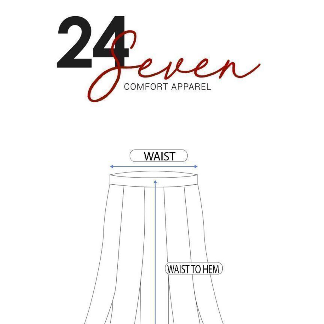 24seven Comfort Apparel Womens Elastic Waist Solid Color Maxi Skirt - Image 4 of 4