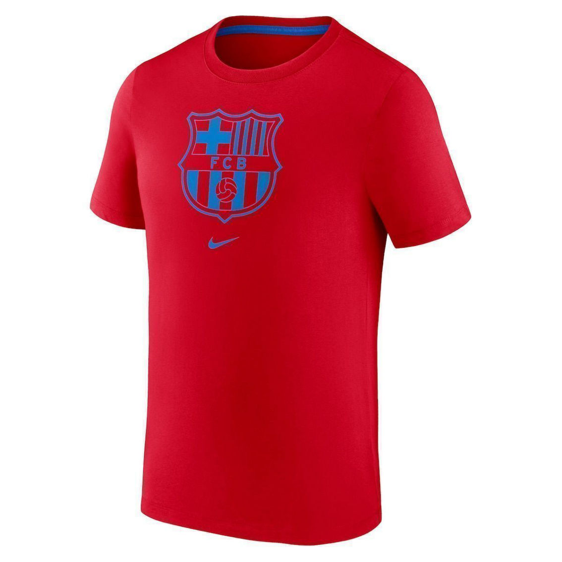 Nike Men's Red Barcelona Team Crest T-Shirt - Image 3 of 4