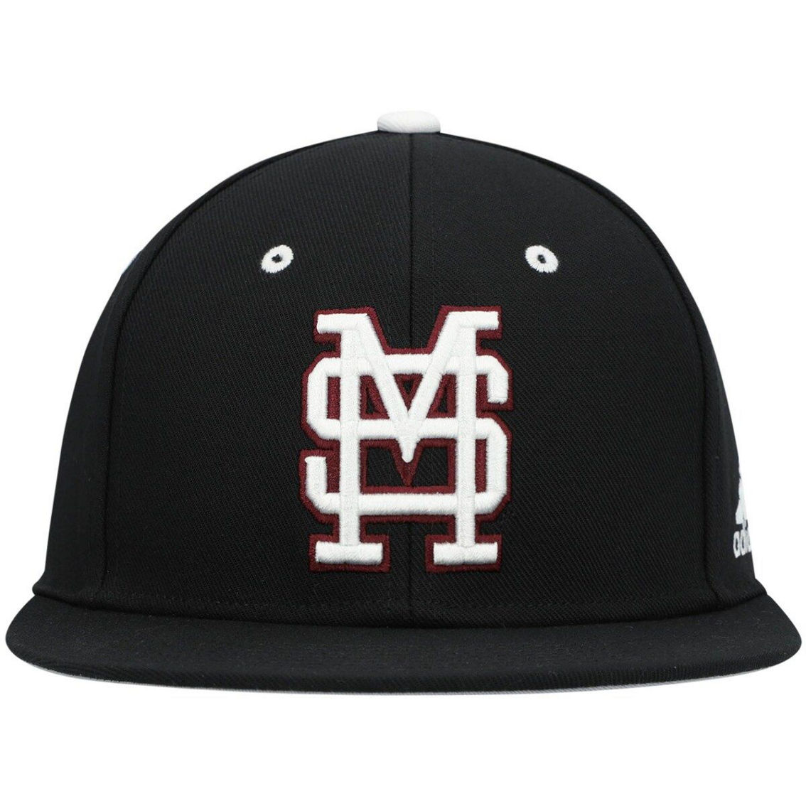 adidas Men's Black Mississippi State Bulldogs On-Field Baseball Fitted Hat - Image 3 of 4