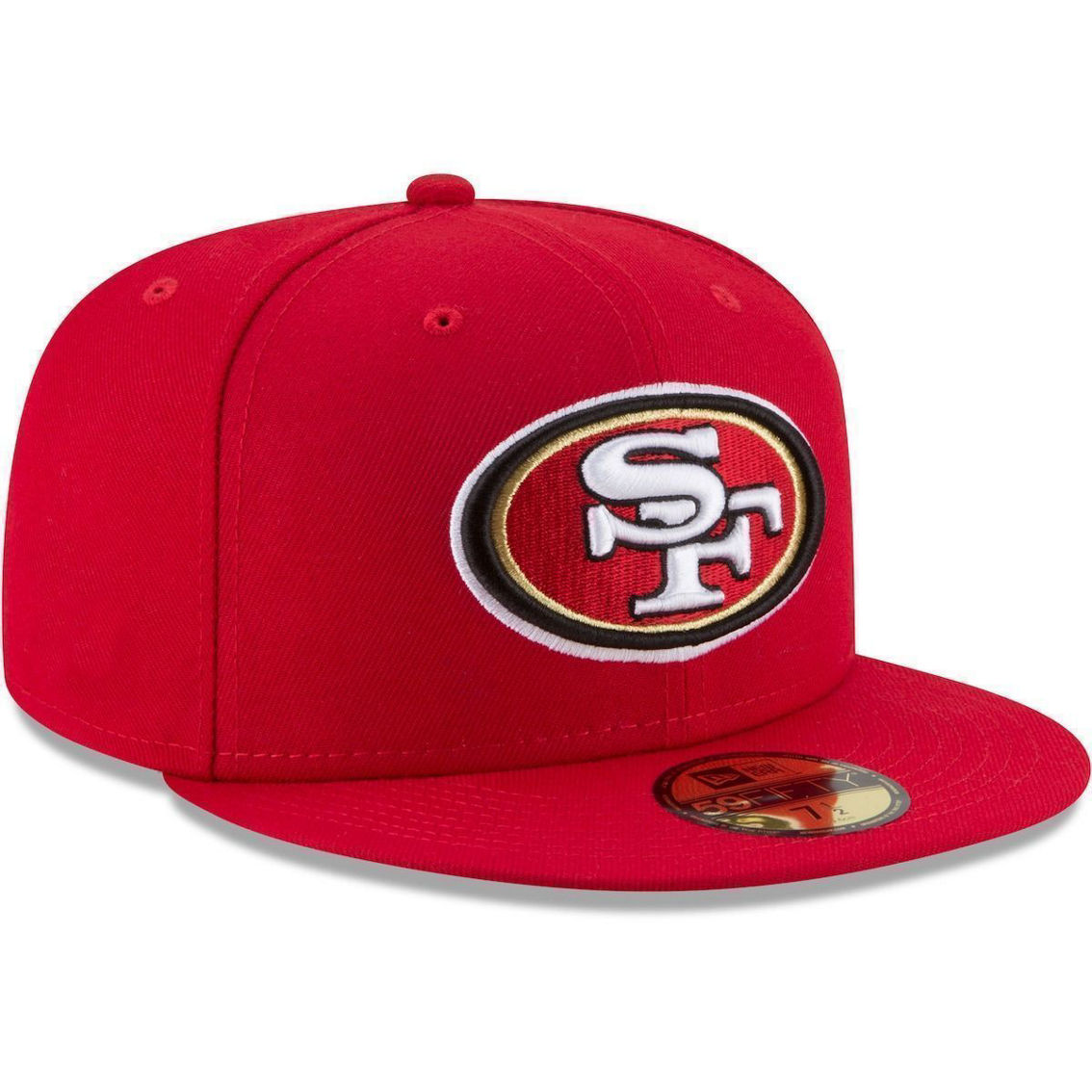 New Era Men's Scarlet San Francisco 49ers Team 59FIFTY Fitted Hat - Image 4 of 4