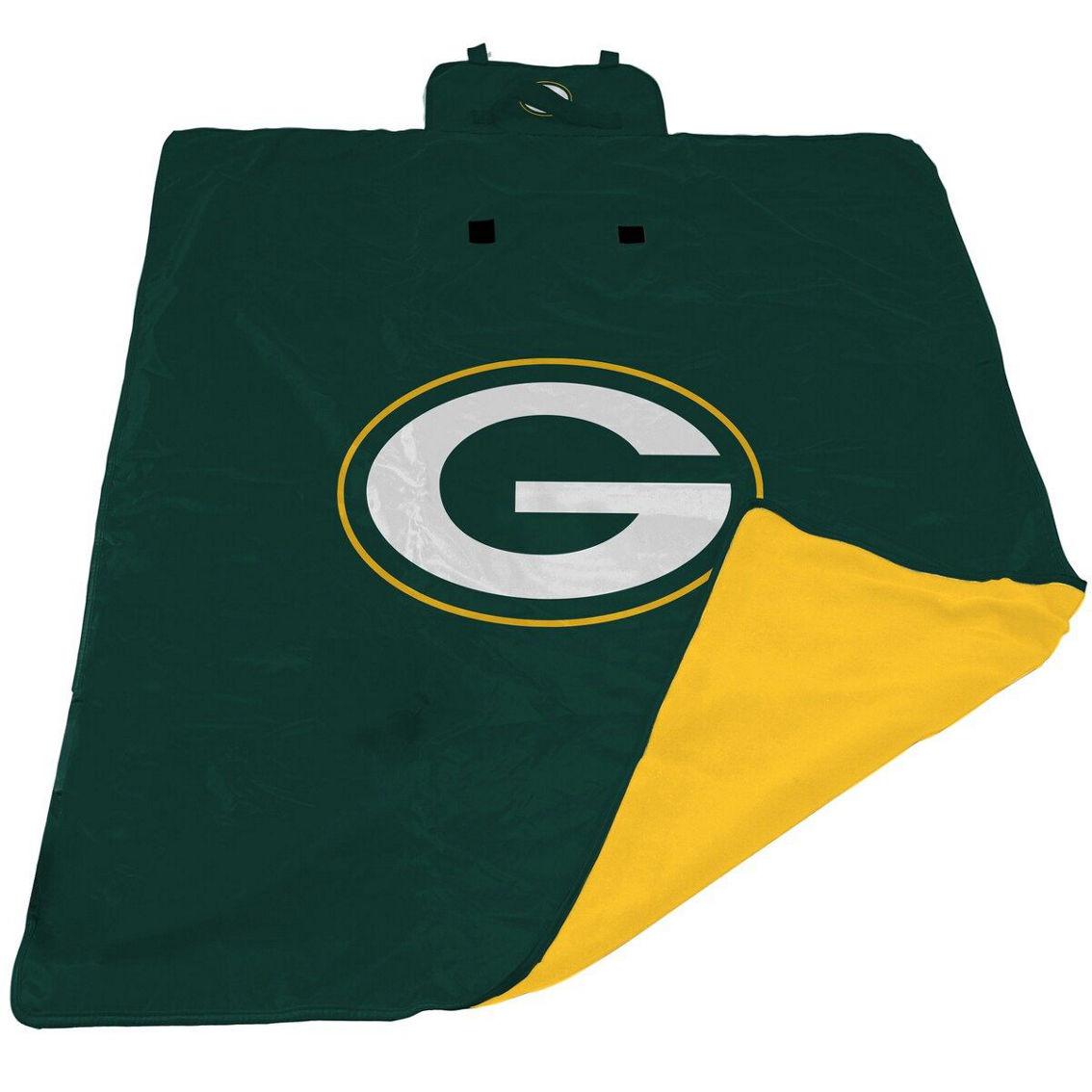 Logo Brands Green Green Bay Packers 60'' x 80'' All-Weather XL Outdoor Blanket - Image 2 of 2
