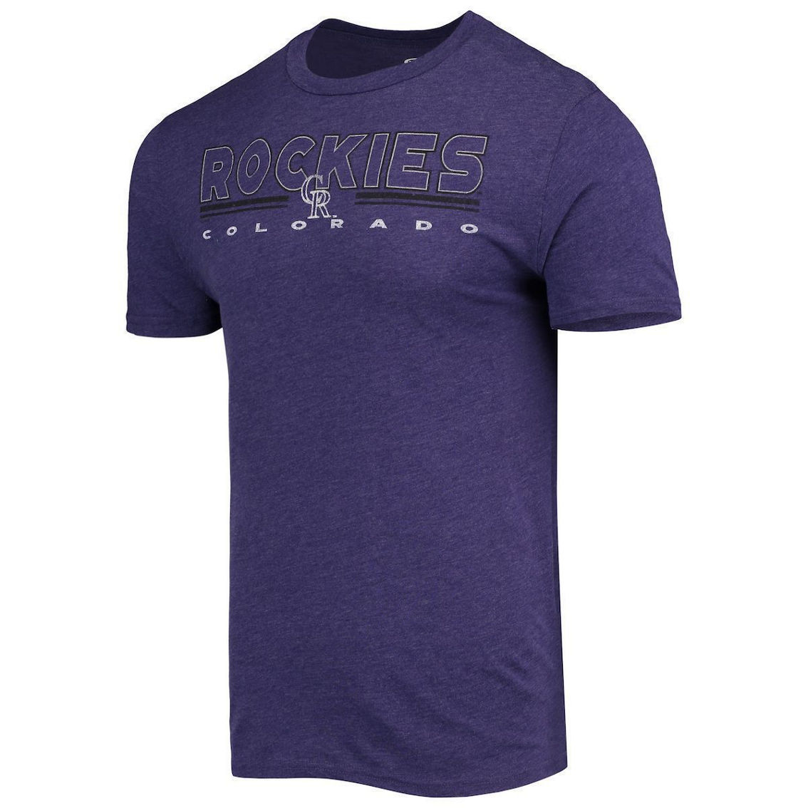Concepts Sport Men's Purple/Black Colorado Rockies Meter T-Shirt and Pants Sleep Set - Image 3 of 4