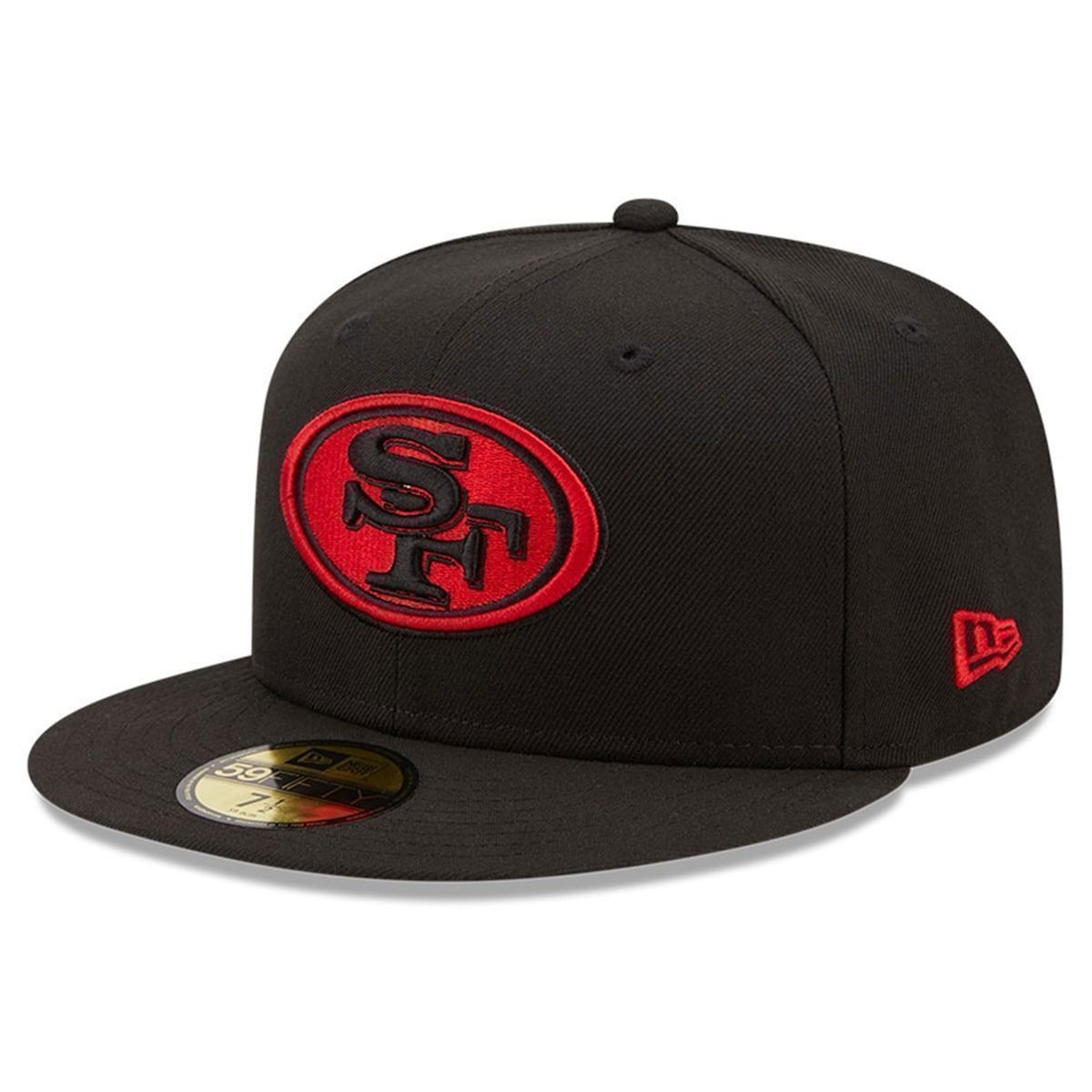 New Era Men's Black San Francisco 49ers Team 59FIFTY Fitted Hat - Image 2 of 4