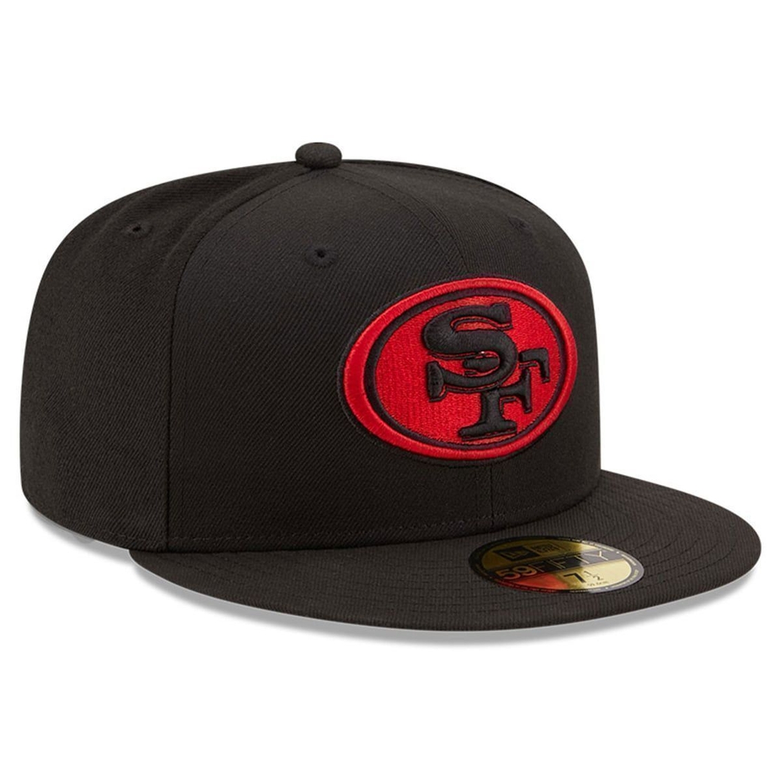 New Era Men's Black San Francisco 49ers Team 59FIFTY Fitted Hat - Image 4 of 4