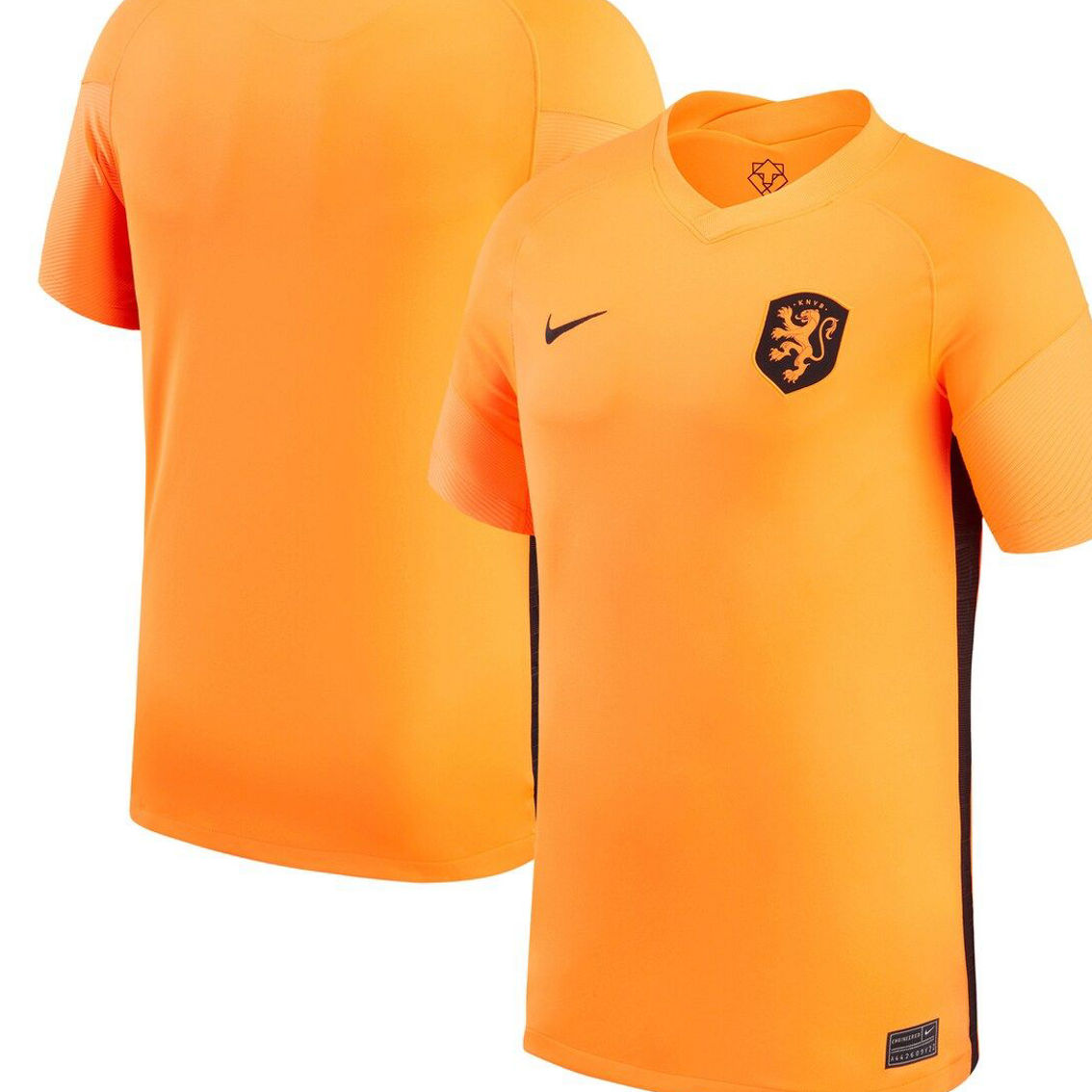 Nike Men's Orange Netherlands Women's National Team 2022/23 Home Replica Blank Jersey - Image 2 of 4