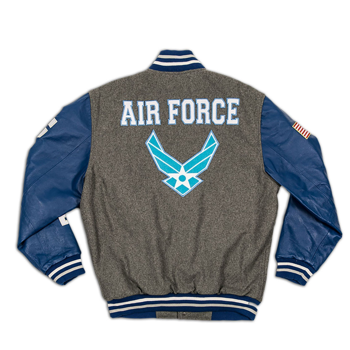 US Air Force Leather Varsity Jacket - Image 2 of 2