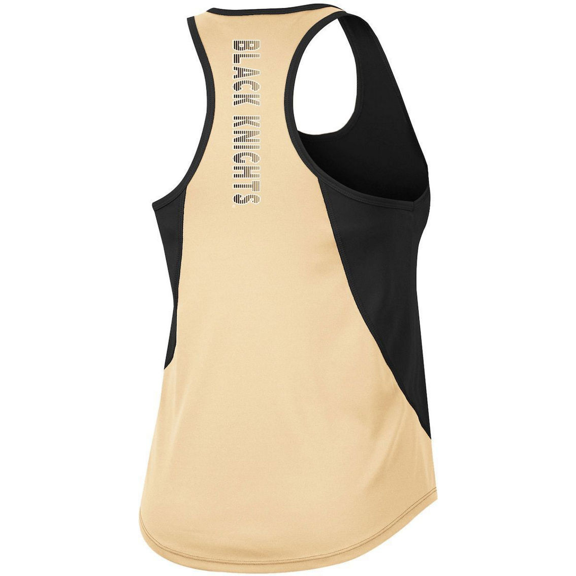 Colosseum Women's Black Army Black Knights Sachs 2-Hit Scoop Neck Racerback Tank Top - Image 4 of 4