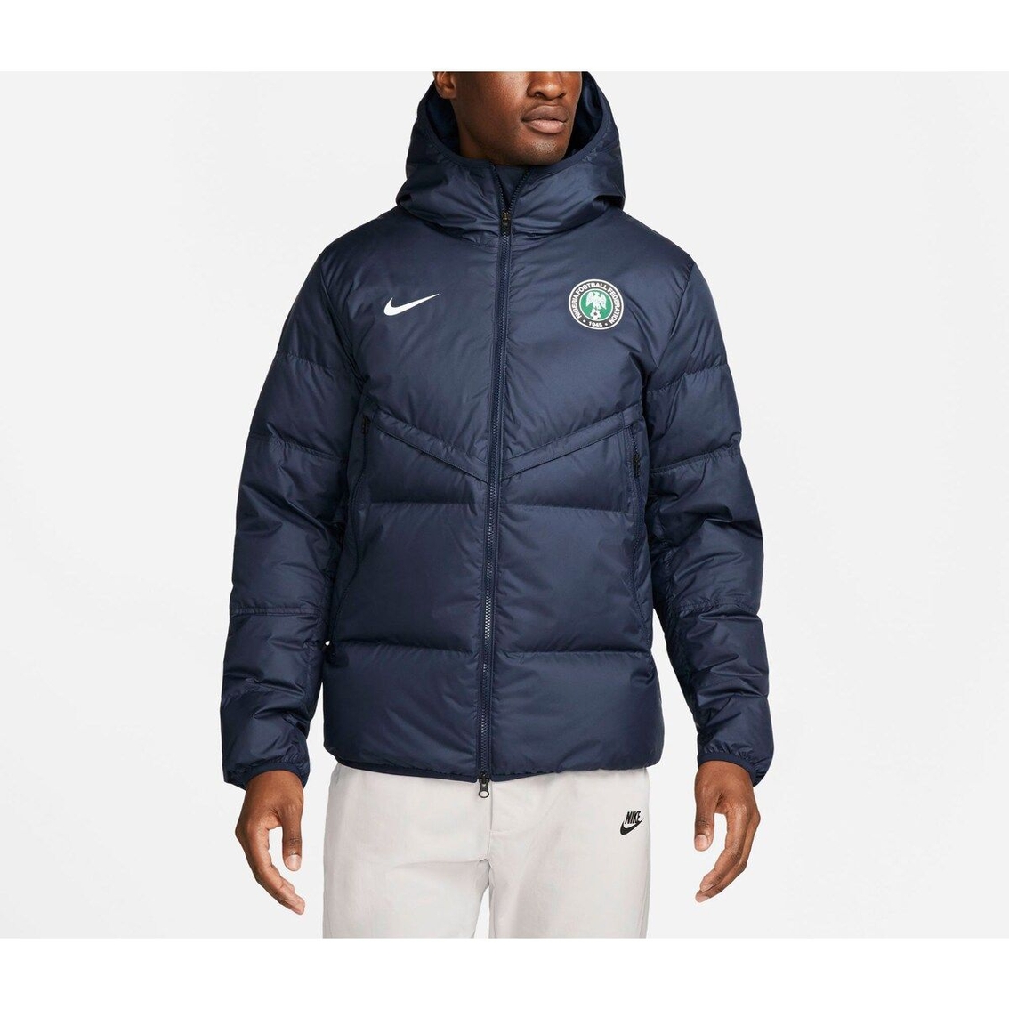 Men's Nike Black Nigeria National Team Strike Hoodie Full-Zip Jacket