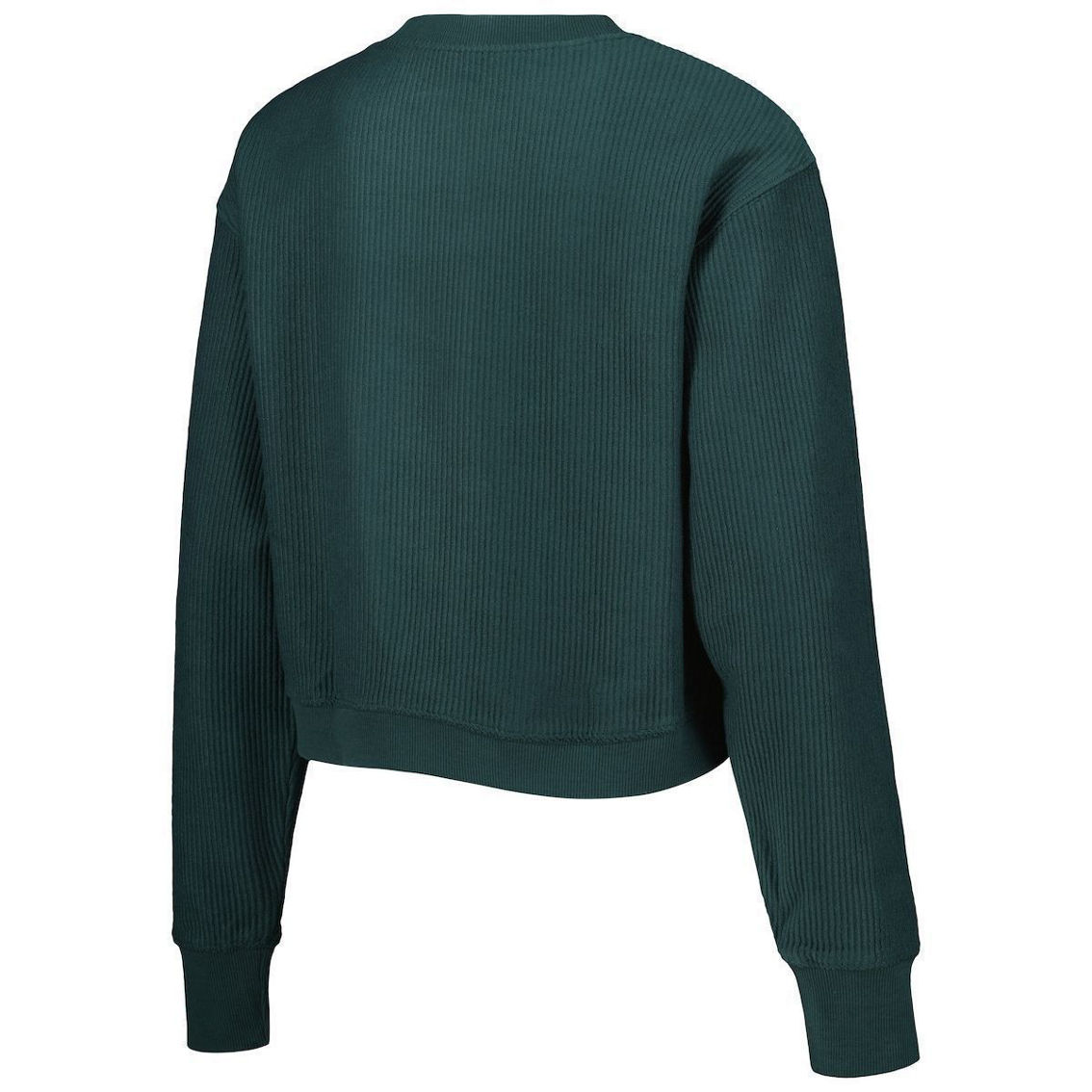 League Collegiate Wear Women's Green Michigan State Spartans Classic Campus Corded Timber Sweatshirt - Image 4 of 4