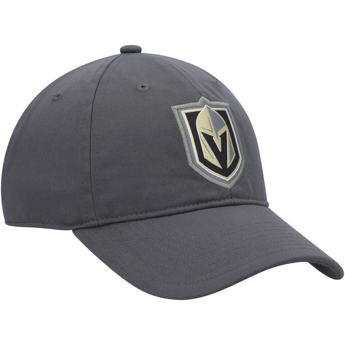 adidas Men's Charcoal Vegas Golden Knights Primary Logo Slouch Adjustable Hat - Image 4 of 4