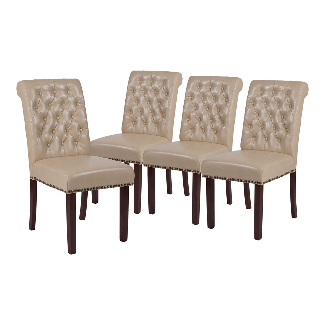 Flash Furniture 4PK Rolled Back Parsons Chairs - Image 3 of 5