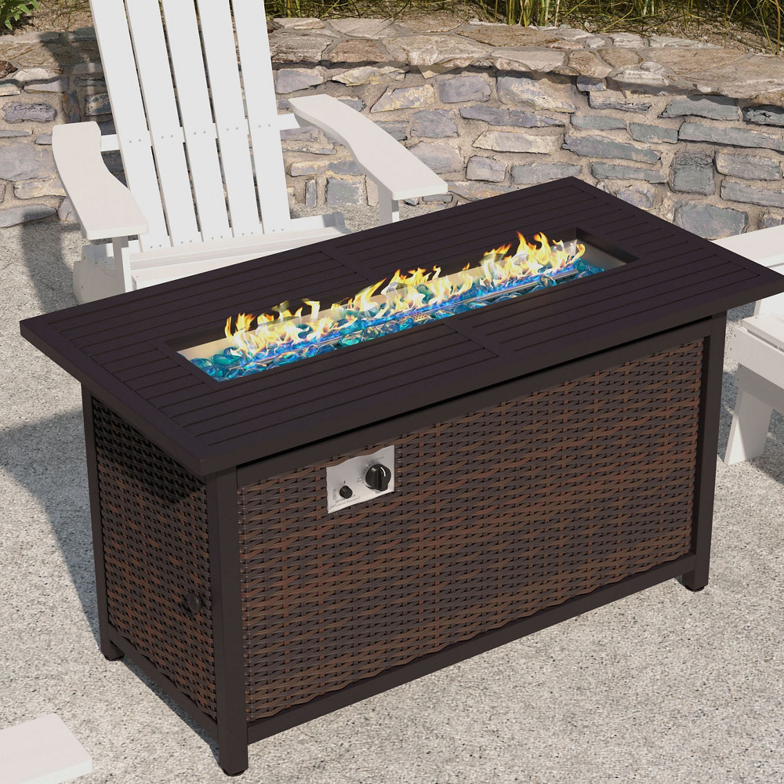 Flash Furniture 50,000 Btu Patio Fire Pit Table | Patio | Patio, Garden ...