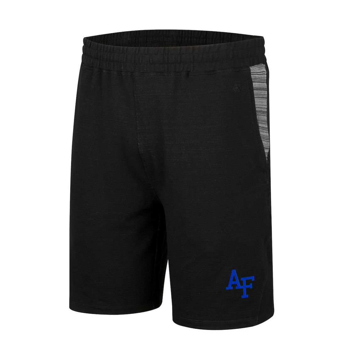 Colosseum Men's Black Air Force Falcons Wild Party Tri-Blend Shorts - Image 3 of 4