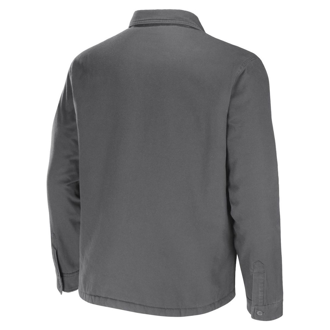 NFL x Darius Rucker Collection by Fanatics Men's Gray Buffalo Bills Canvas Button-Up Shirt Jacket - Image 4 of 4