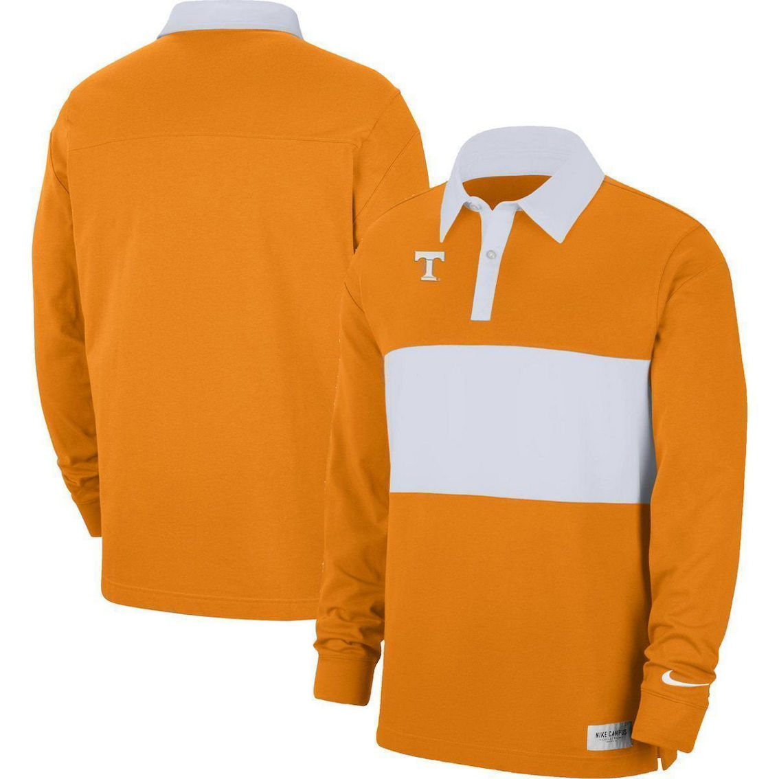 Nike Men's Tennessee Orange Tennessee Volunteers Striped Long Sleeve Polo - Image 2 of 4
