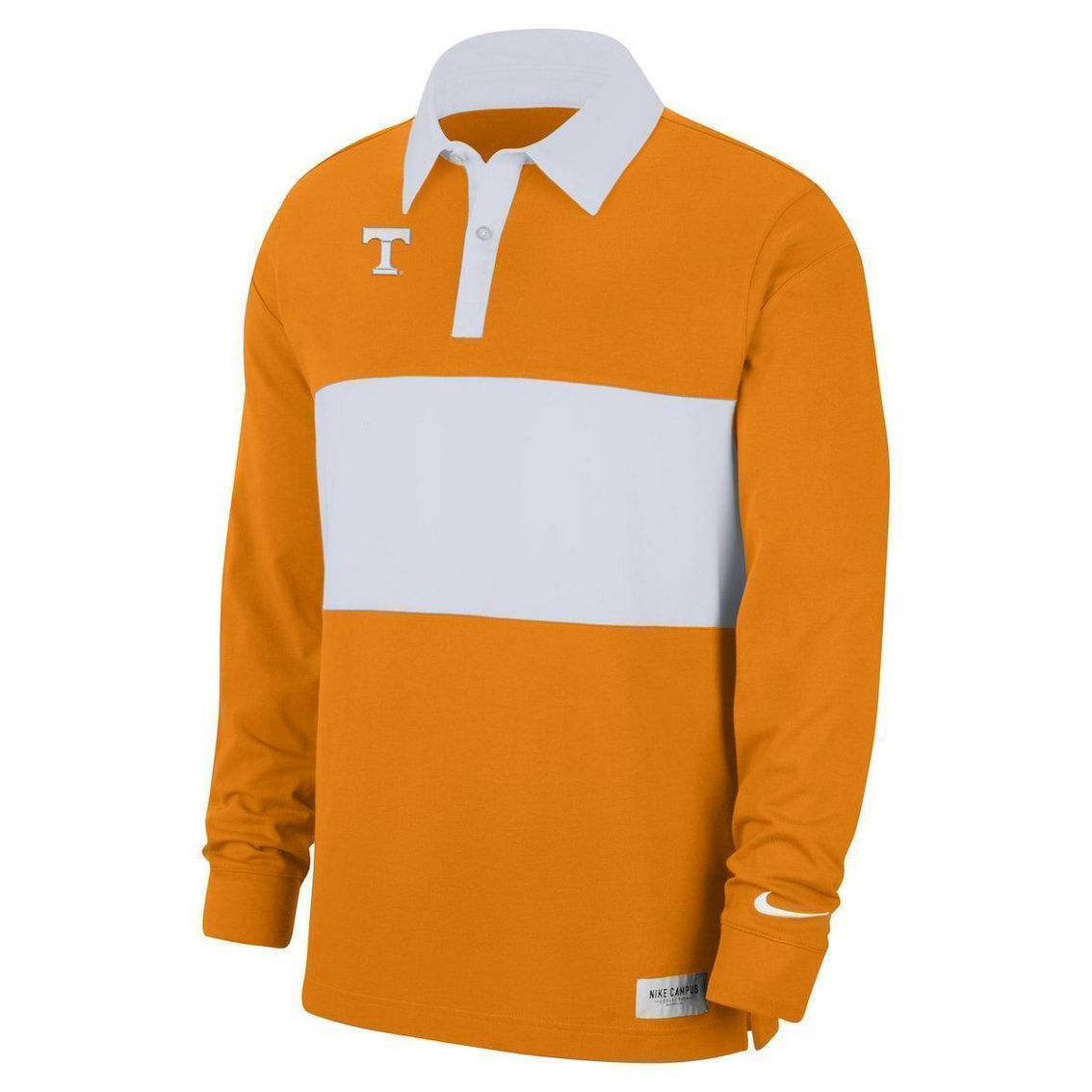 Nike Men's Tennessee Orange Tennessee Volunteers Striped Long Sleeve Polo - Image 3 of 4