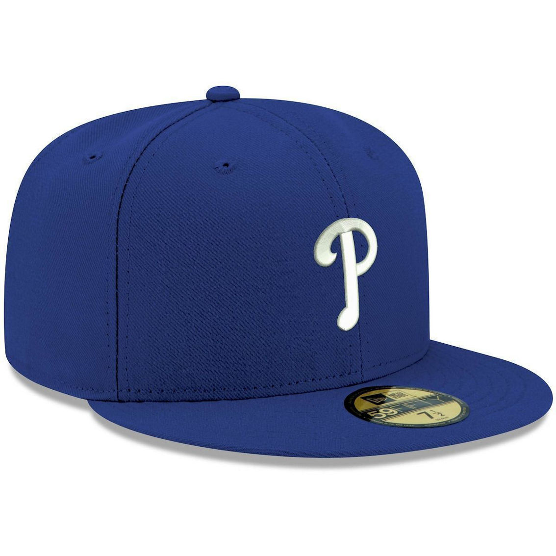 New Era Men's Royal Philadelphia Phillies White Logo 59FIFTY Fitted Hat - Image 4 of 4