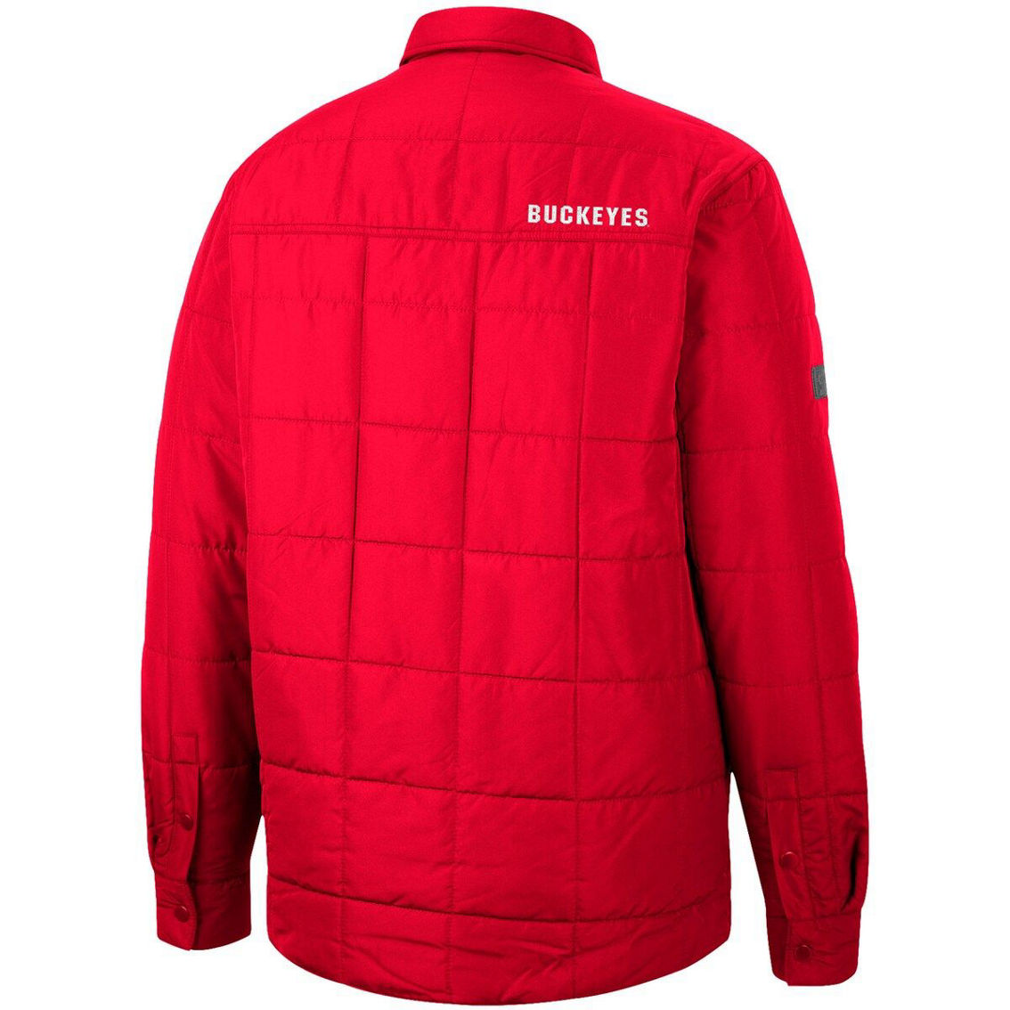 Colosseum Men's Scarlet Ohio State Buckeyes Detonate Quilted Full-Snap Jacket - Image 4 of 4