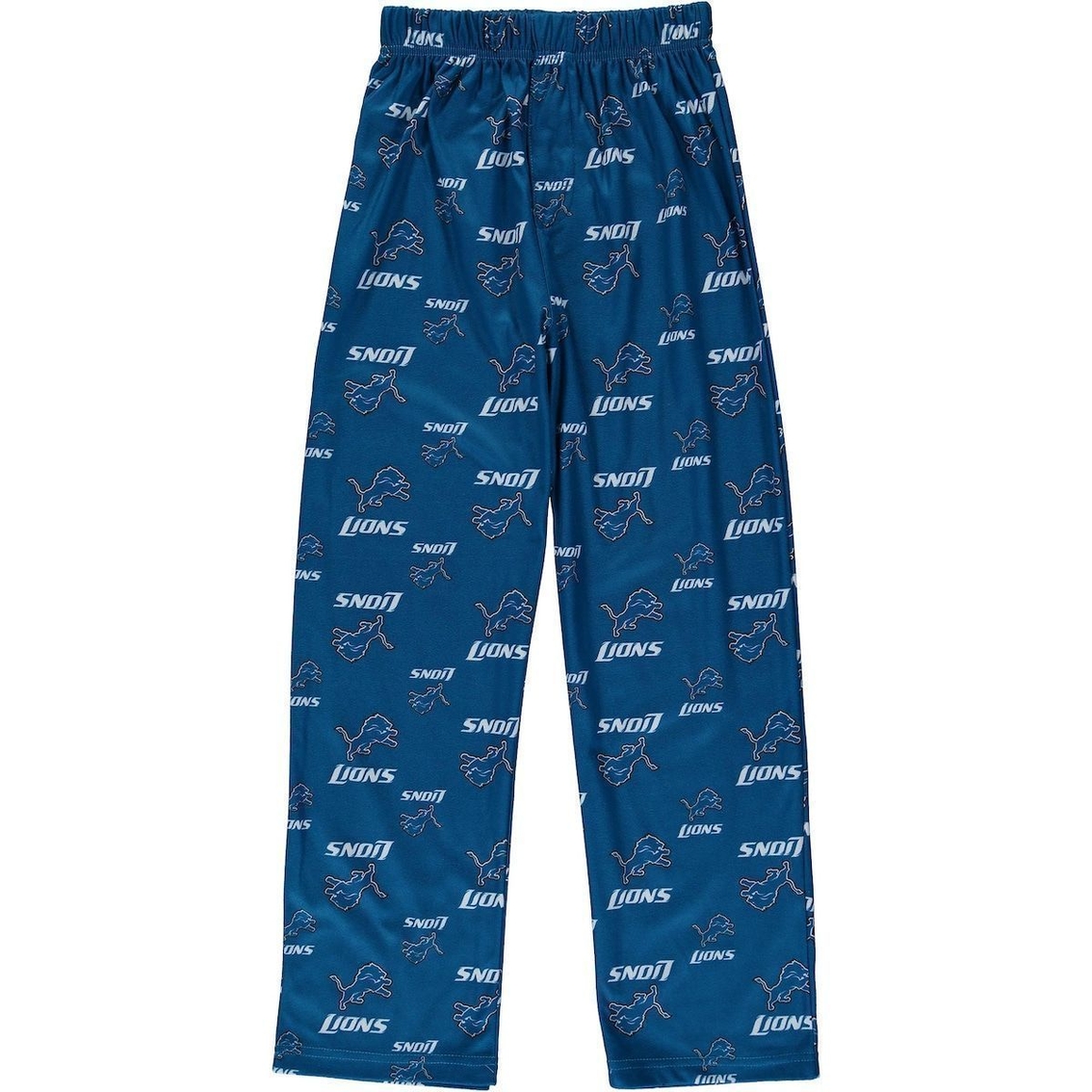 Outerstuff Detroit Lions Youth All Over Print Lounge Pants - Light Blue - Image 2 of 2