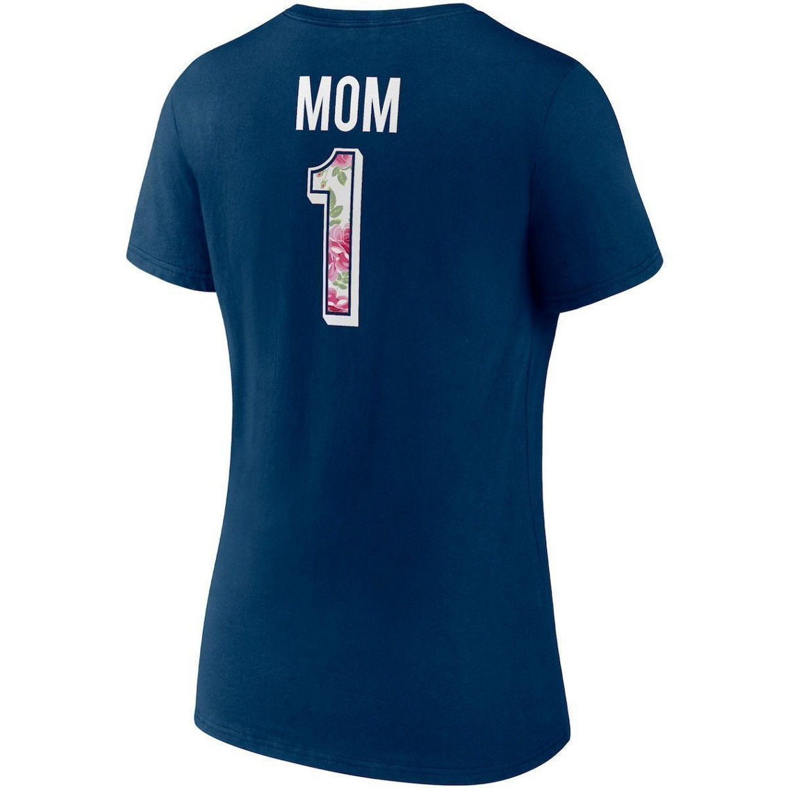 Fanatics Branded Women's Deep Sea Blue Seattle Kraken Team Mother's Day V-Neck T-Shirt - Image 4 of 4