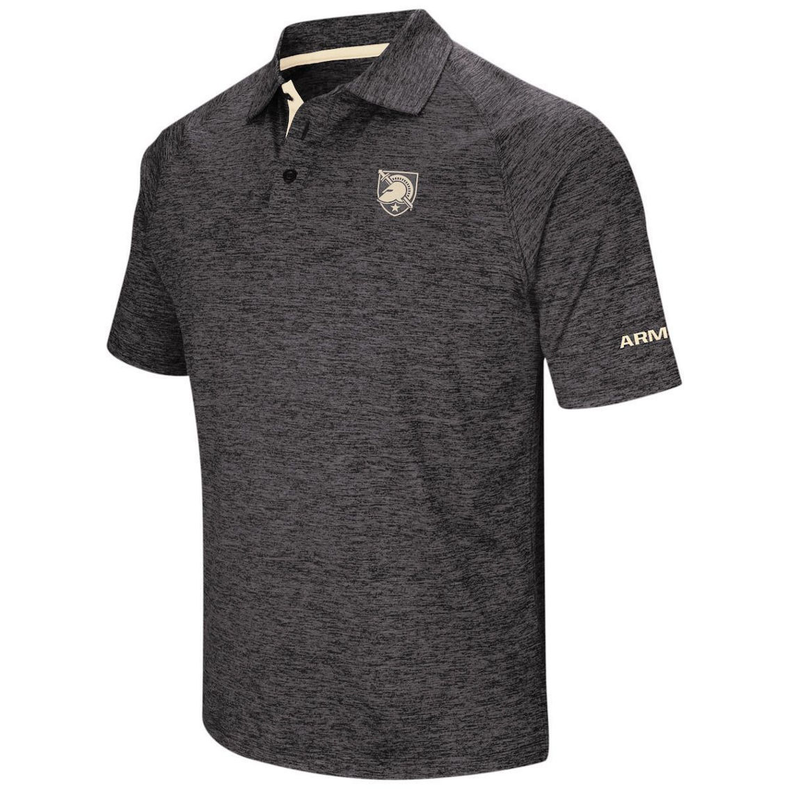 Colosseum Men's Black Army Black Knights Big & Tall Down Swing Polo - Image 3 of 4
