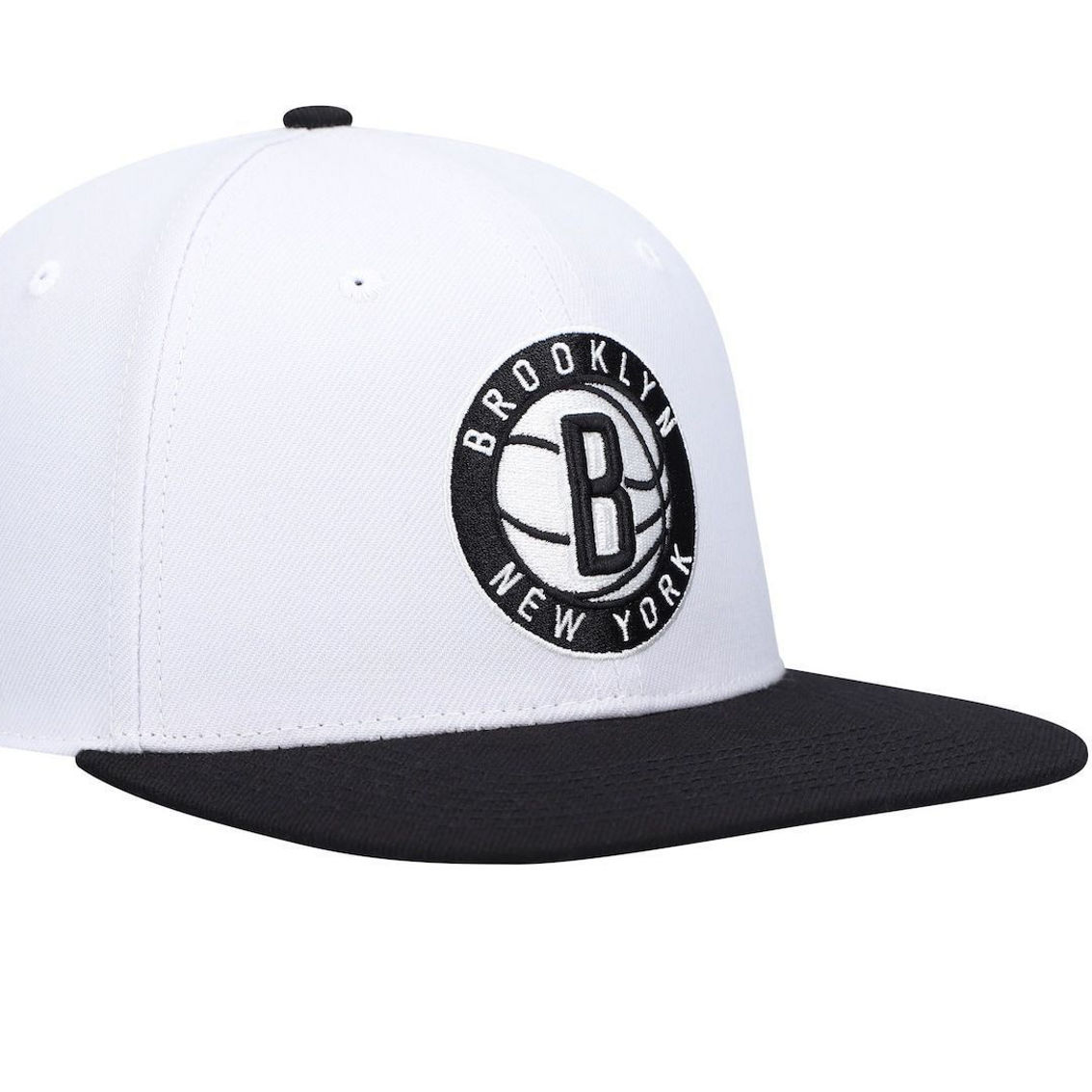 '47 Men's White/Black Brooklyn Nets Two-Tone No Shot Captain Snapback Hat - Image 4 of 4