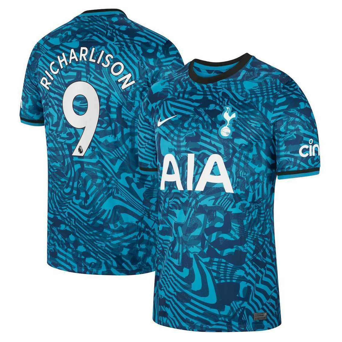 Men's Nike Richarlison Blue Tottenham Hotspur 2022/23 Third Replica Player Jersey - Image 1 of 4