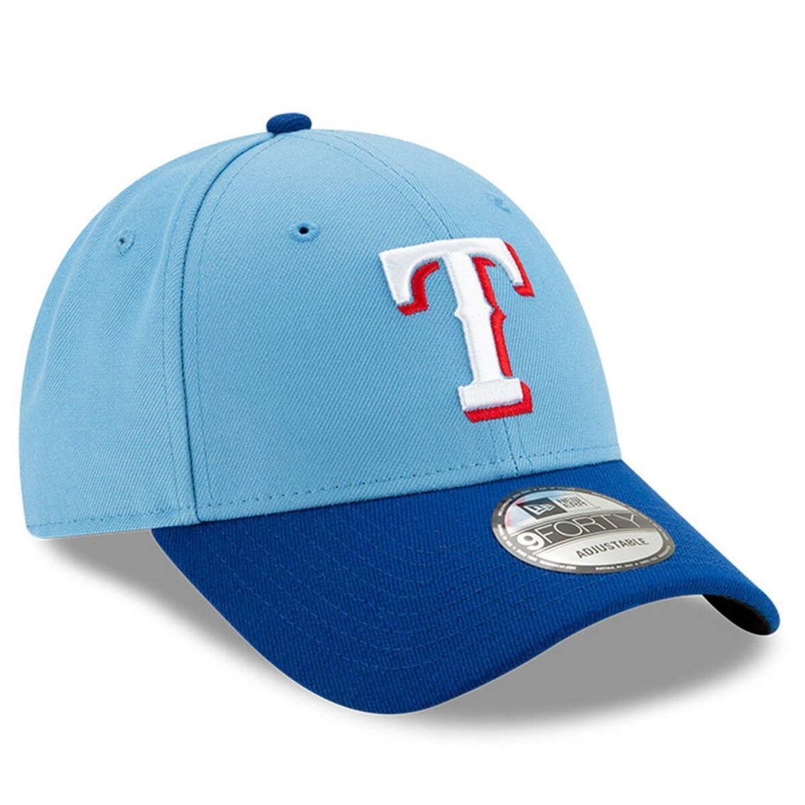 New Era Men's Light Blue Texas Rangers Alternate 2 The League 9FORTY Adjustable Hat - Image 4 of 4
