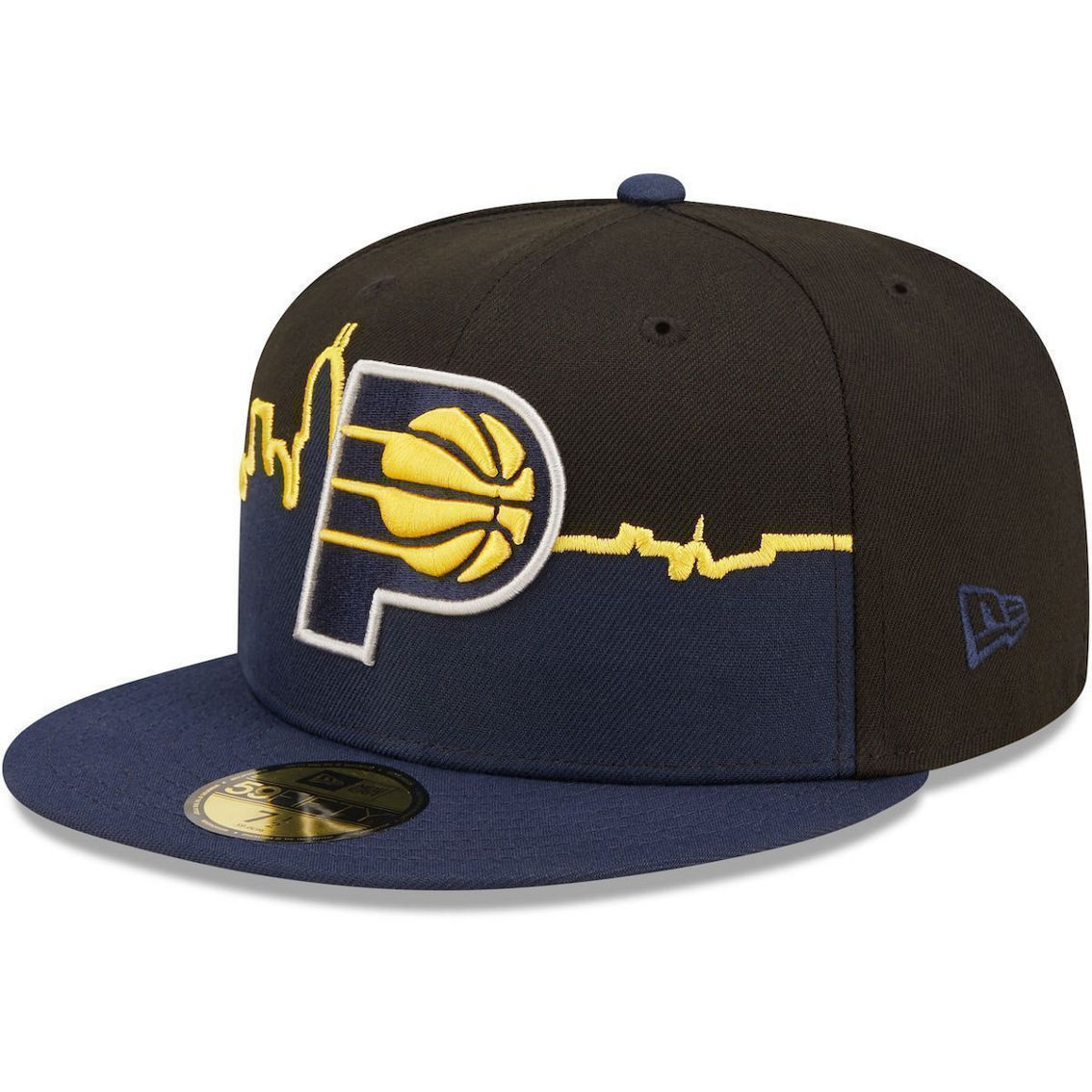 New Era Men's Navy/Black Indiana Pacers 2022 Tip-Off 59FIFTY Fitted Hat - Image 4 of 4