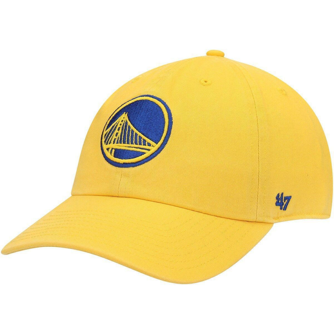 '47 Men's Gold Golden State Warriors Team Clean Up Adjustable Hat - Image 2 of 4
