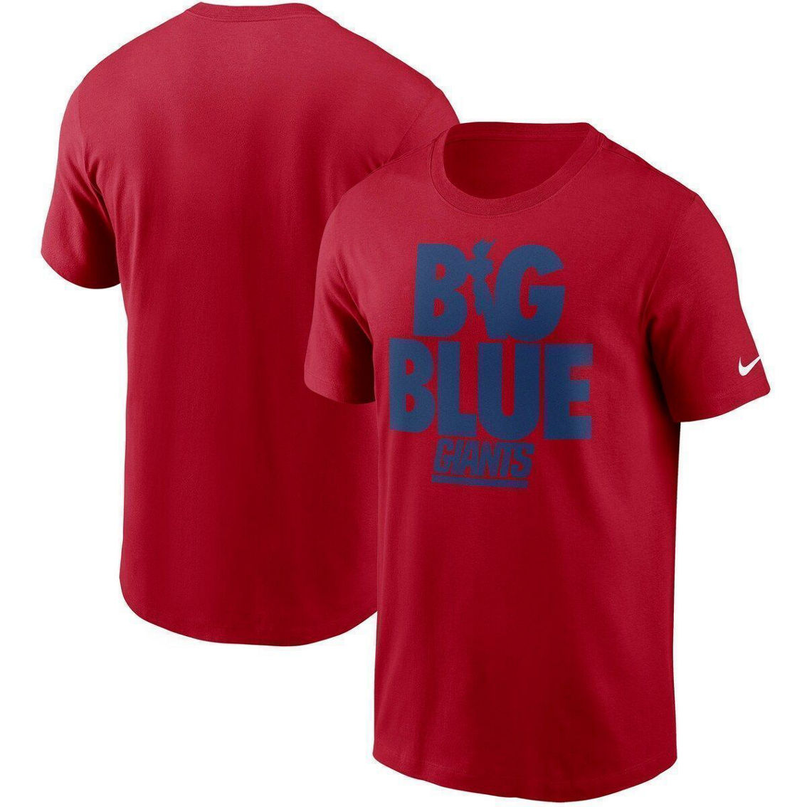 Nike Men's Red New York Giants Hometown Collection Big Blue T-Shirt - Image 2 of 4