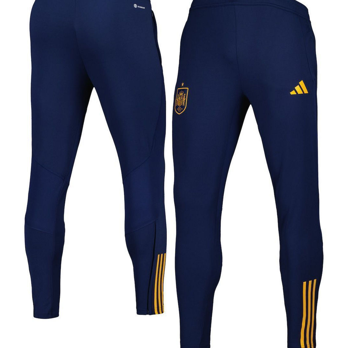adidas Men's Navy Spain National Team Club Crest AEROREADY Training Pants - Image 2 of 4