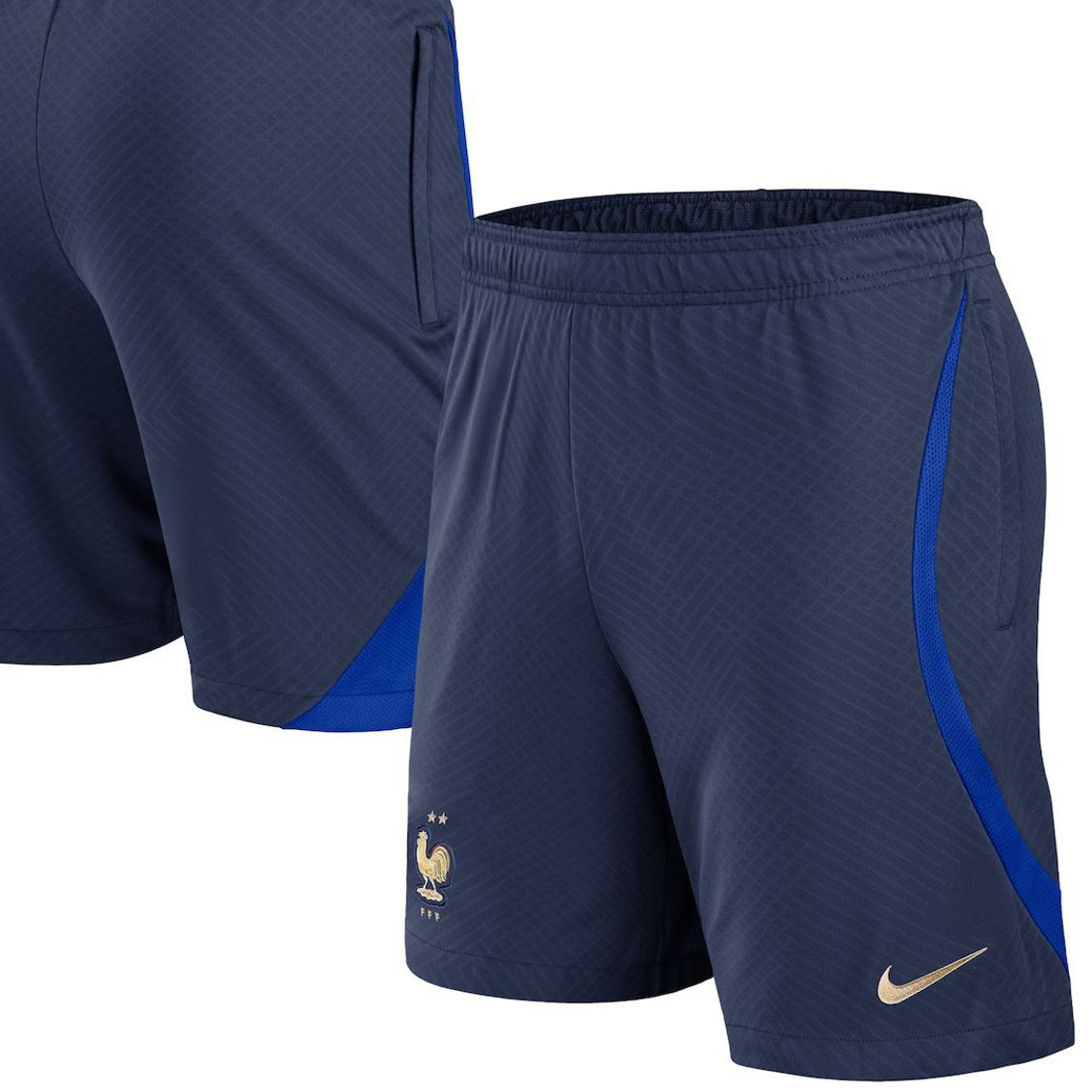 Nike Men's Navy France National Team 2022 Strike Performance Shorts - Image 2 of 4