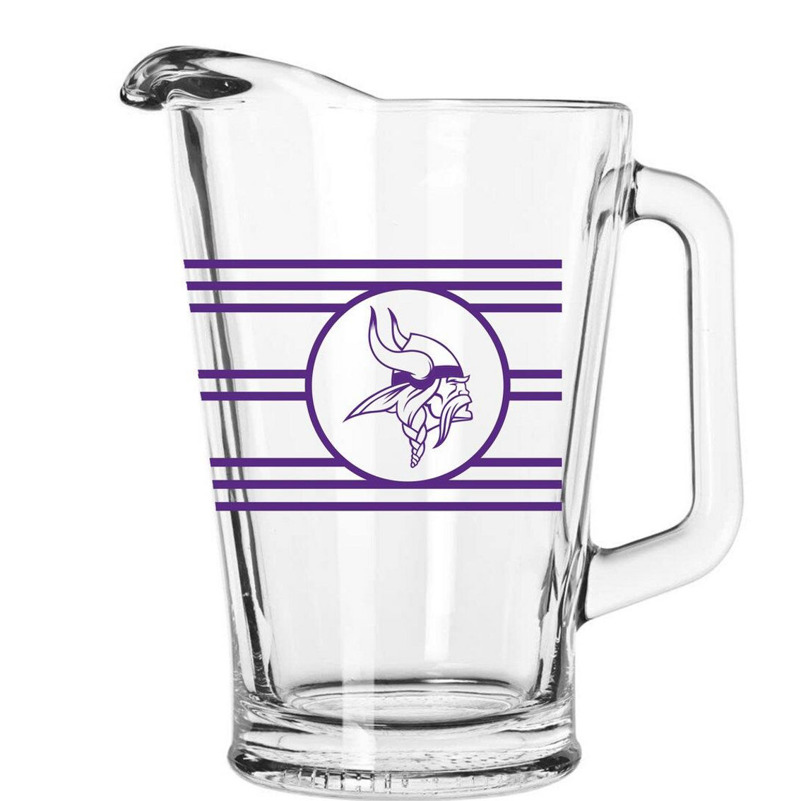 Logo Brands Minnesota Vikings 60oz. Multi-Stripe Pitcher - Image 2 of 3