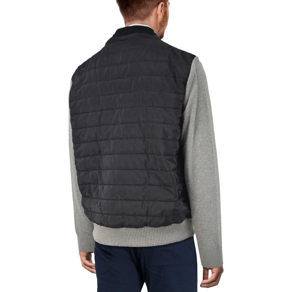 Men's Lightly Padded Hybrid Sweater Jacket - Image 2 of 2