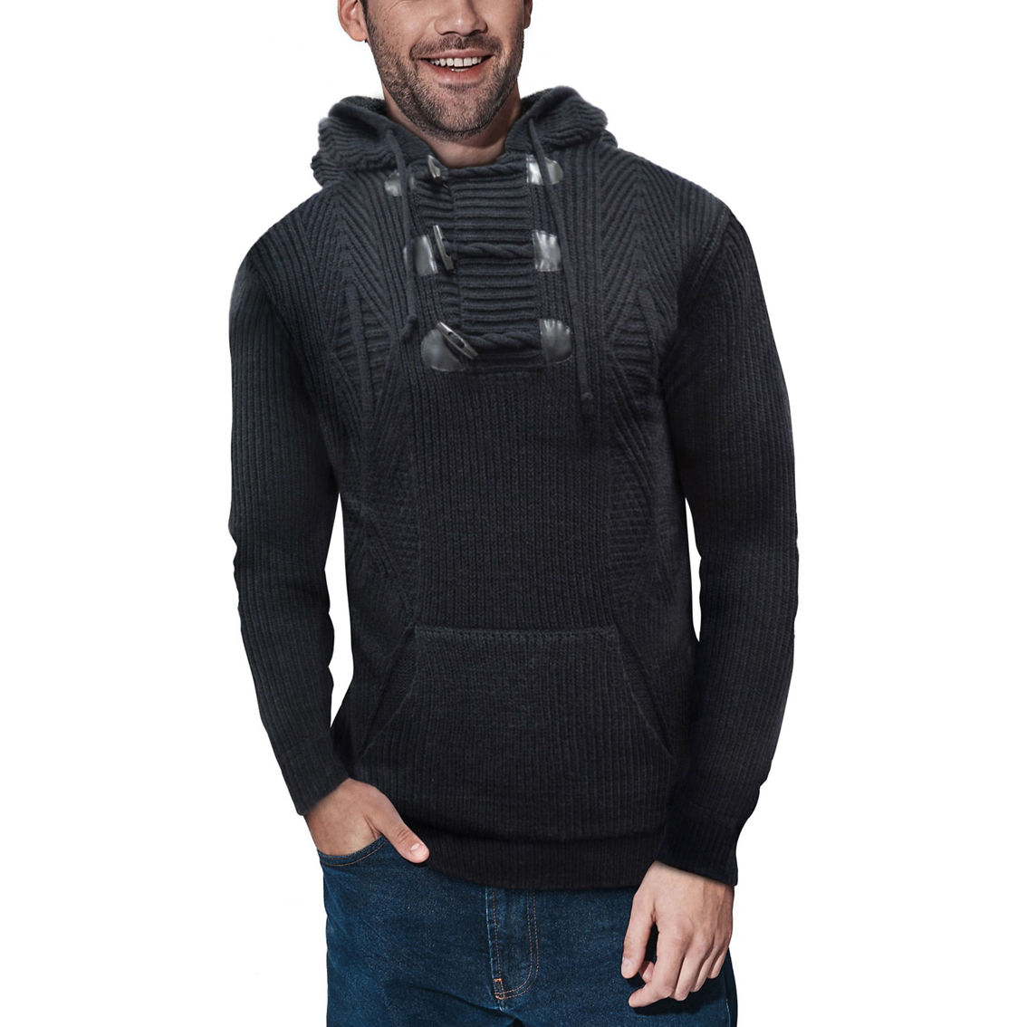 Men's Hooded Toggle Sweater | Shirts | Clothing & Accessories | Shop ...