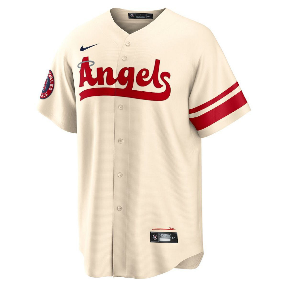 Nike Men's Shohei Ohtani Cream Los Angeles Angels 2022 City Connect Replica Player Jersey - Image 3 of 4