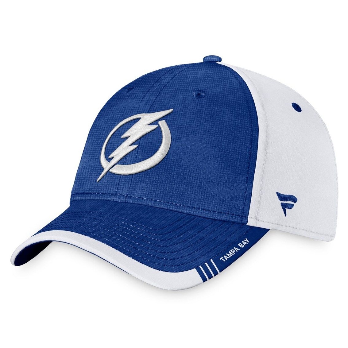 Fanatics Branded Men's Blue/White Tampa Bay Lightning Authentic Pro Rink Camo Flex Hat - Image 2 of 4