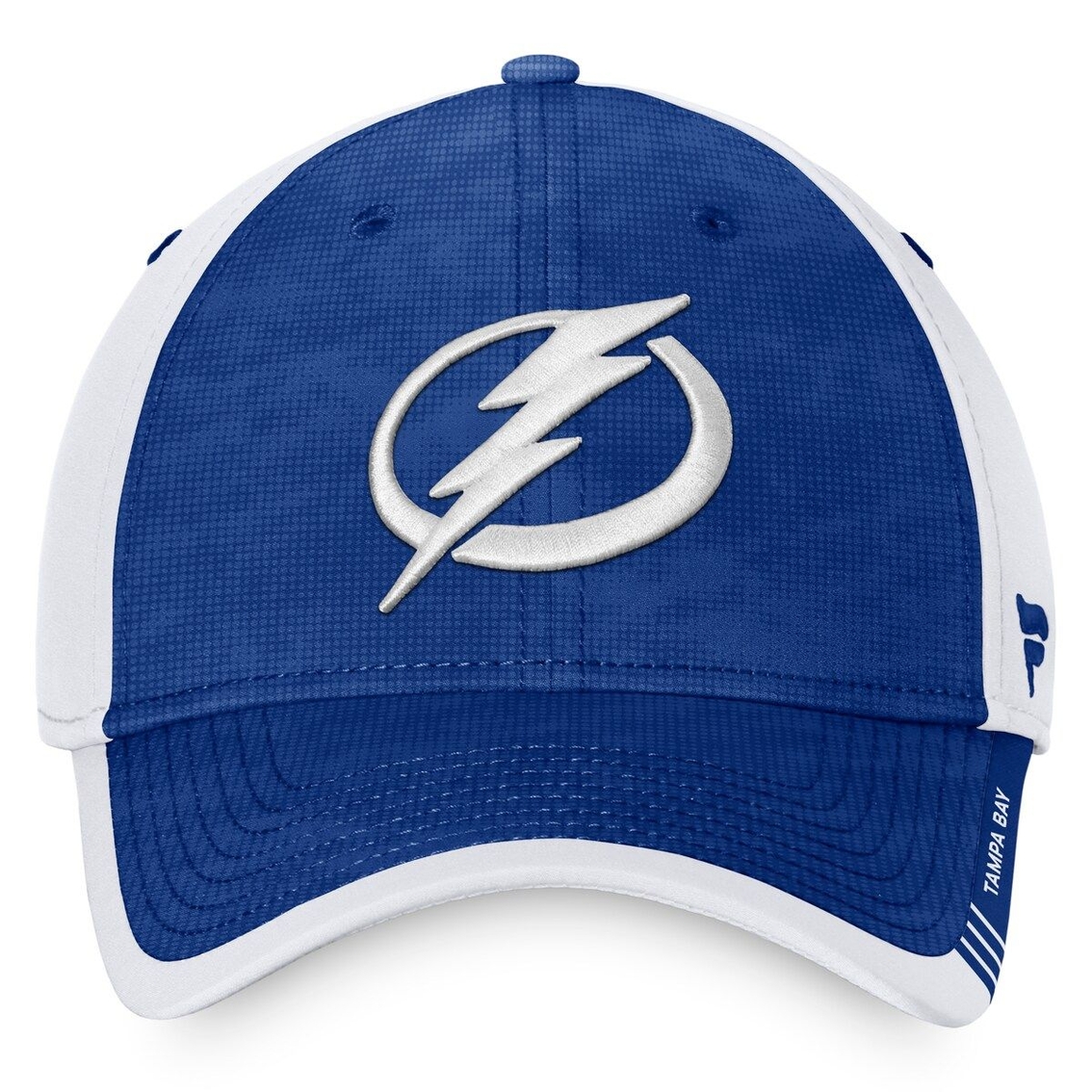 Fanatics Branded Men's Blue/White Tampa Bay Lightning Authentic Pro Rink Camo Flex Hat - Image 3 of 4