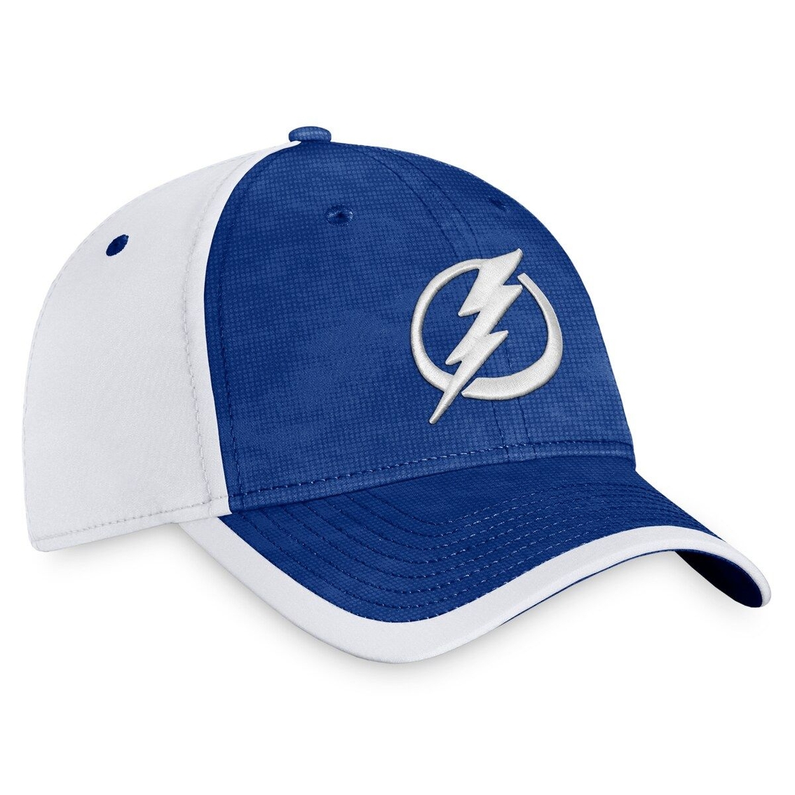 Fanatics Branded Men's Blue/White Tampa Bay Lightning Authentic Pro Rink Camo Flex Hat - Image 4 of 4