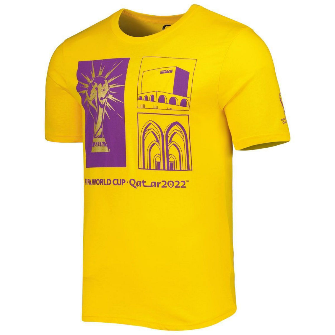 Outerstuff Men's Yellow FIFA World Cup Qatar 2022 Around The World T-Shirt - Image 3 of 4