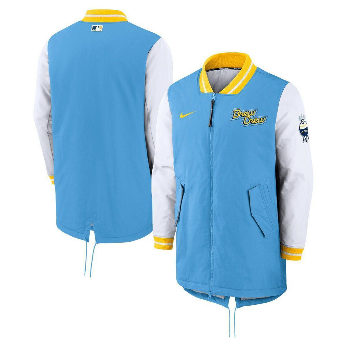 Nike Men's Powder Blue Milwaukee Brewers Authentic Collection 2022 City  Connect Full-zip Dugout Jacket, Fan Shop