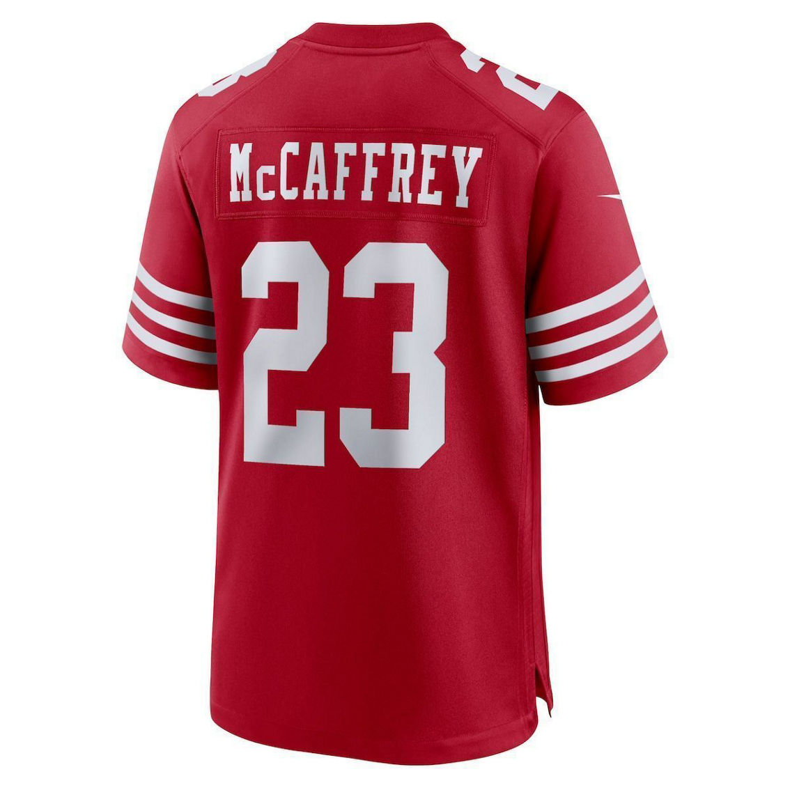 Nike Men's Christian McCaffrey Scarlet San Francisco 49ers Game Player Jersey - Image 4 of 4