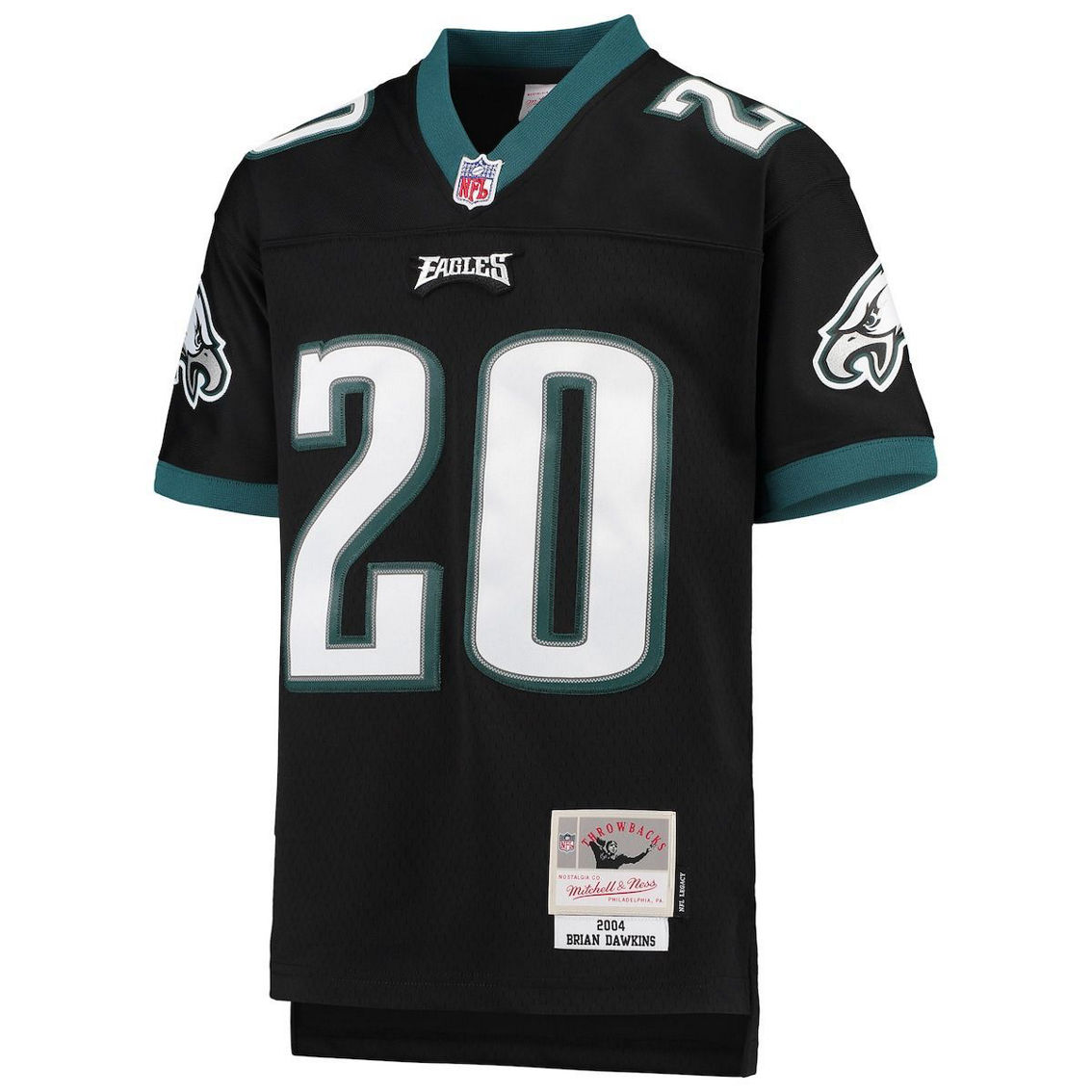 Mitchell & Ness Youth Brian Dawkins Black Philadelphia Eagles 2004 Legacy Retired Player Jersey - Image 3 of 4