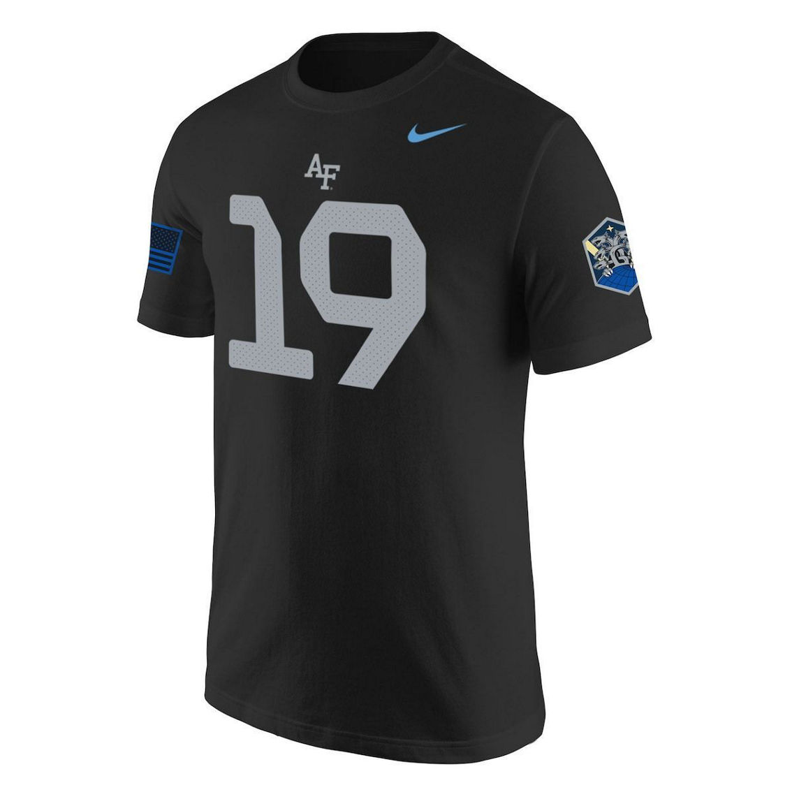 Nike Men's #1 Black Air Force Falcons Space Force Rivalry Replica Jersey T-Shirt - Image 3 of 4