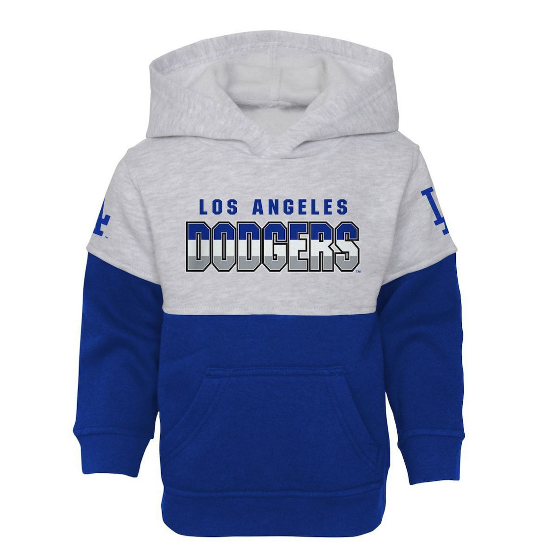 Outerstuff Infant Royal/Heather Gray Los Angeles Dodgers Playmaker Pullover Hoodie & Pants Set - Image 3 of 4