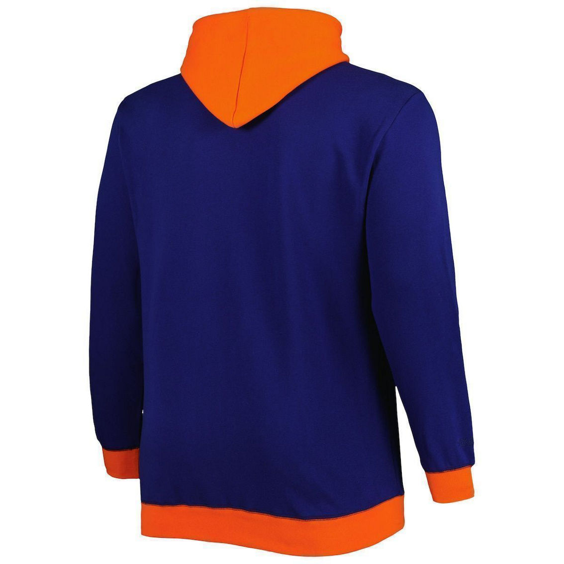 Mitchell & Ness Men's Navy/Orange Chicago Bears Big & Tall Big Face Pullover Hoodie - Image 4 of 4
