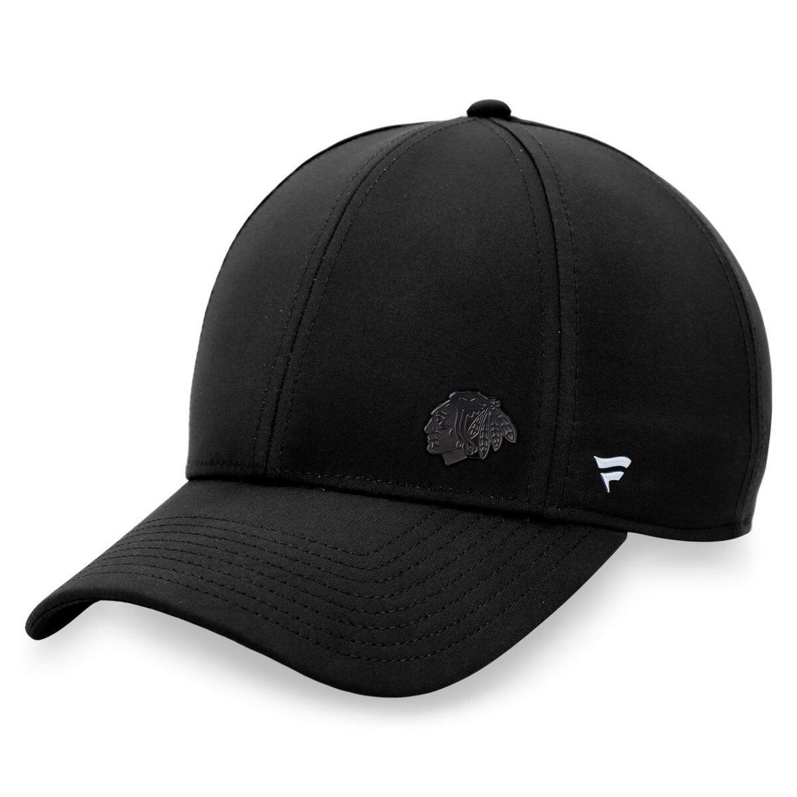 Fanatics Branded Women's Black Chicago Blackhawks Authentic Pro Road Structured Adjustable Hat - Image 2 of 4